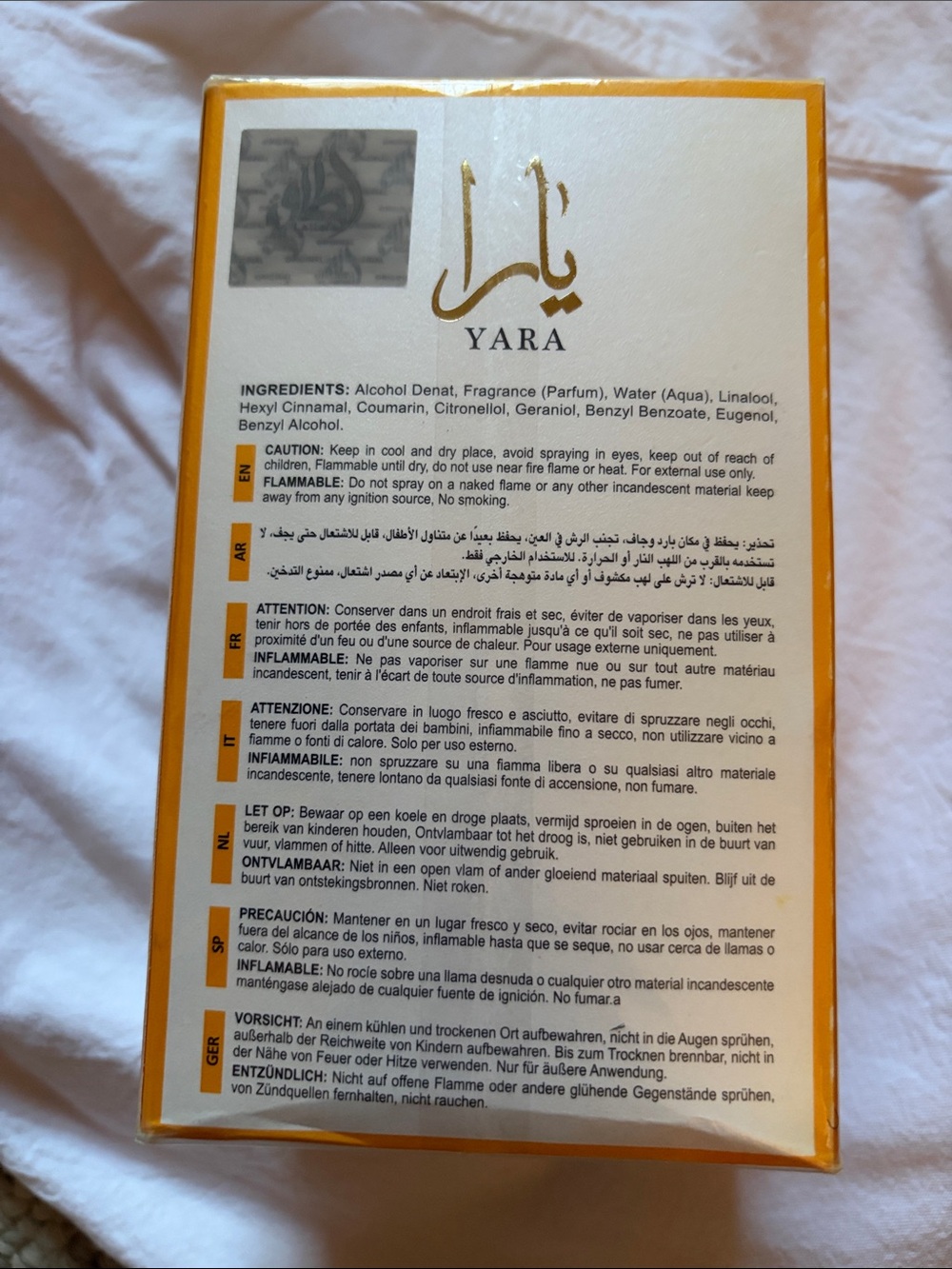 Lattafa Yara Women's Eau de Parfum Spray - Yellow Gift Box - Picture 3 of 6